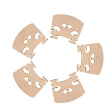 5 Pack Fine Grade Maple 4/4 Full Size Violin Bridge full-size, wood
