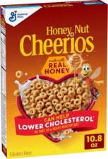 Honey Nut Cheerios Gluten-Free Cereal, Heart Healthy, 10.8 oz Box