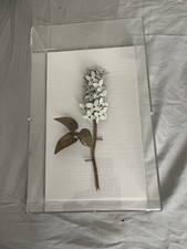 Tommy Mitchell Original Guilded Lilac on White Linen