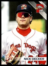 2024 Nick Decker Choice Minor League Rookie Red Sox Portland Sea Dogs