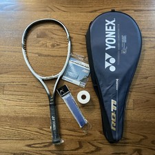  NOS YONEX SUPER RQ Ti 600 LONG TENNIS RACQUET 4 1/8 UNSTRUNG w/Case,Gut,Tape