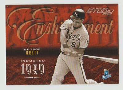 2003 Donruss Studio George Brett Enshrinement 02/20 Kansas City Royals RARE