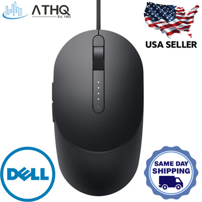Dell MS3220 Pro Wired USB Laser Mouse 3200 DPI Tilt Wheel for PC Laptop NEW