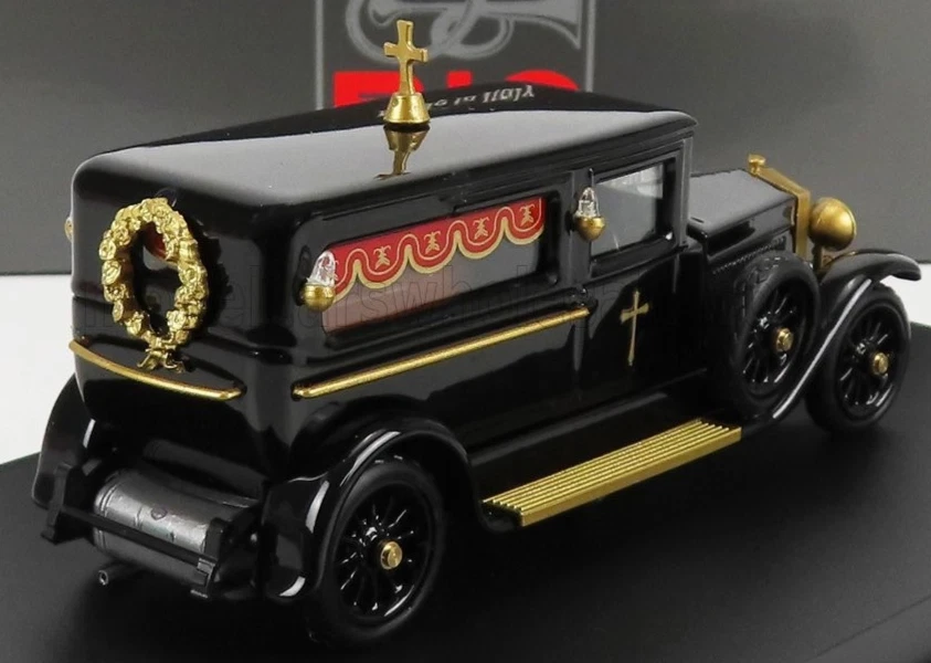 maravilloso coche modelo resina 1/43 FIAT 519 COCHE FÚNEBRE CON ATAÚD, Italia 1924, negro Foto 3 de 3