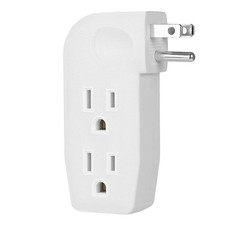 3 Way Vertical Outlet Wall Tap Outlet Splitter Extender with 3 Prong Plug for...