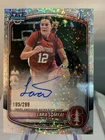 2025-26 Bowman Lara Somfai Chrome Auto Speckle Refractor 1st #/299 Cardinal