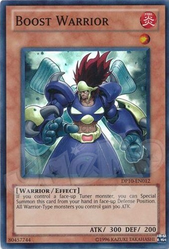 Yugioh - Boost Warrior - Super Rare LP - Free Holographic Card | eBay