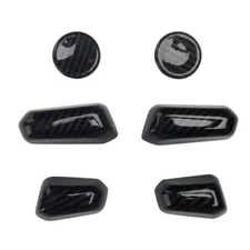 Seat Button Handle Cover Trim 6* For Lexus ES250 300h 350 2019-2023 Carbon Fiber
