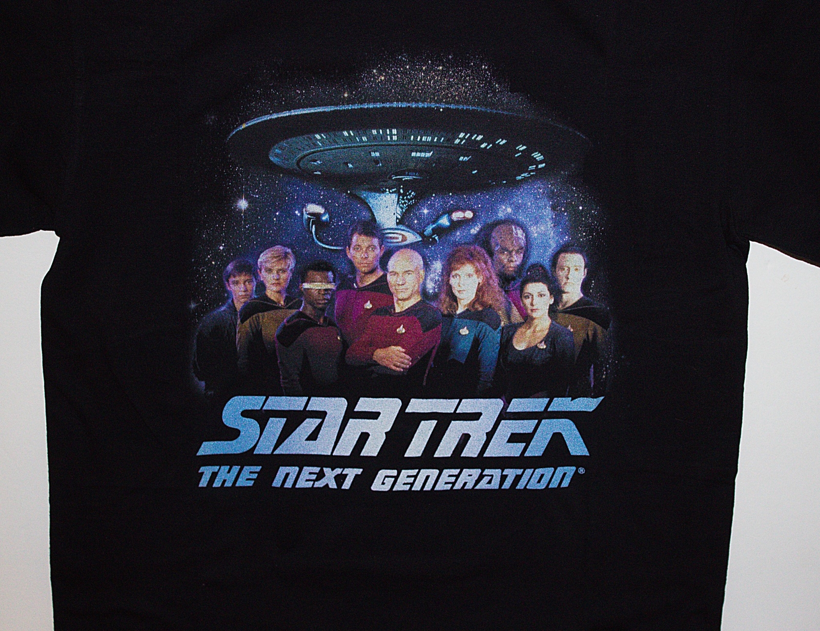 ALTRA T shirt equipaggio principale Star Trek: The Next Generation serie TV 1a stagione NUOVA NON INDOSSATA