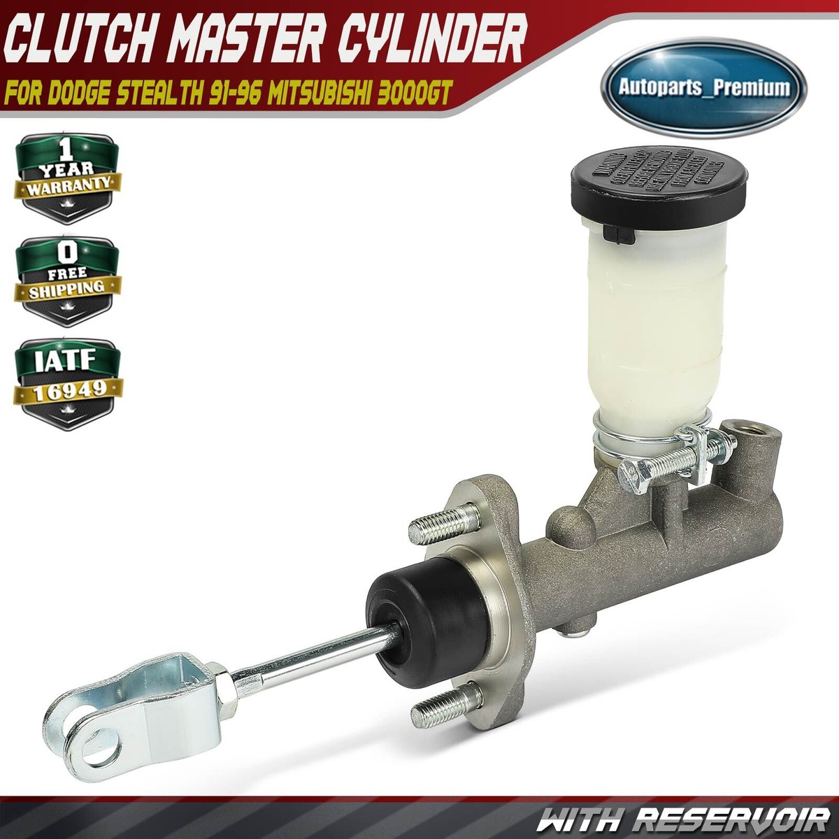 Clutch Master Cylinder w/Reservoir for Dodge Stealth 91-96