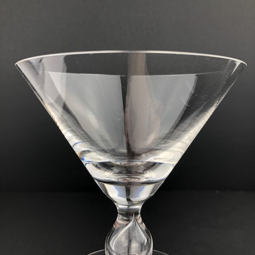 Bel Air CRYSTAL MARTINI Coupe Glasses Air Bubble in Stem (4) Vintage Superior - Picture 7 of 12