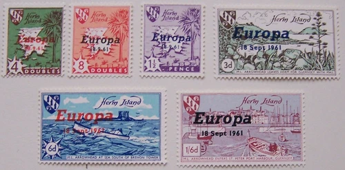 Great Britain - Herm Island - Set Europa 1961 MNH
