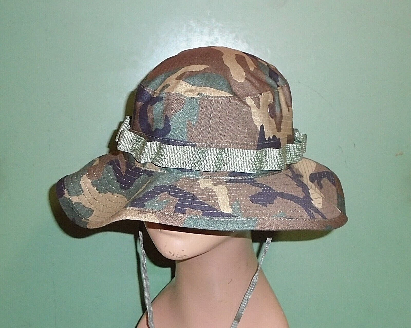 Vintage Vietnam Era ERDL Camo Ripstop Jungle Boonie Hat Cap Type II All Sizes