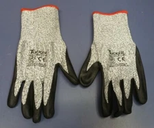 (12 Pair) Tucker Safety 145980 Palm Dipped Knit Gloves SMALL
