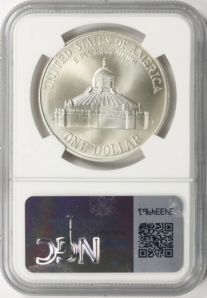 2000-P Library of Congress Silver Dollar $1 NGC MS70 - Image 2 of 4
