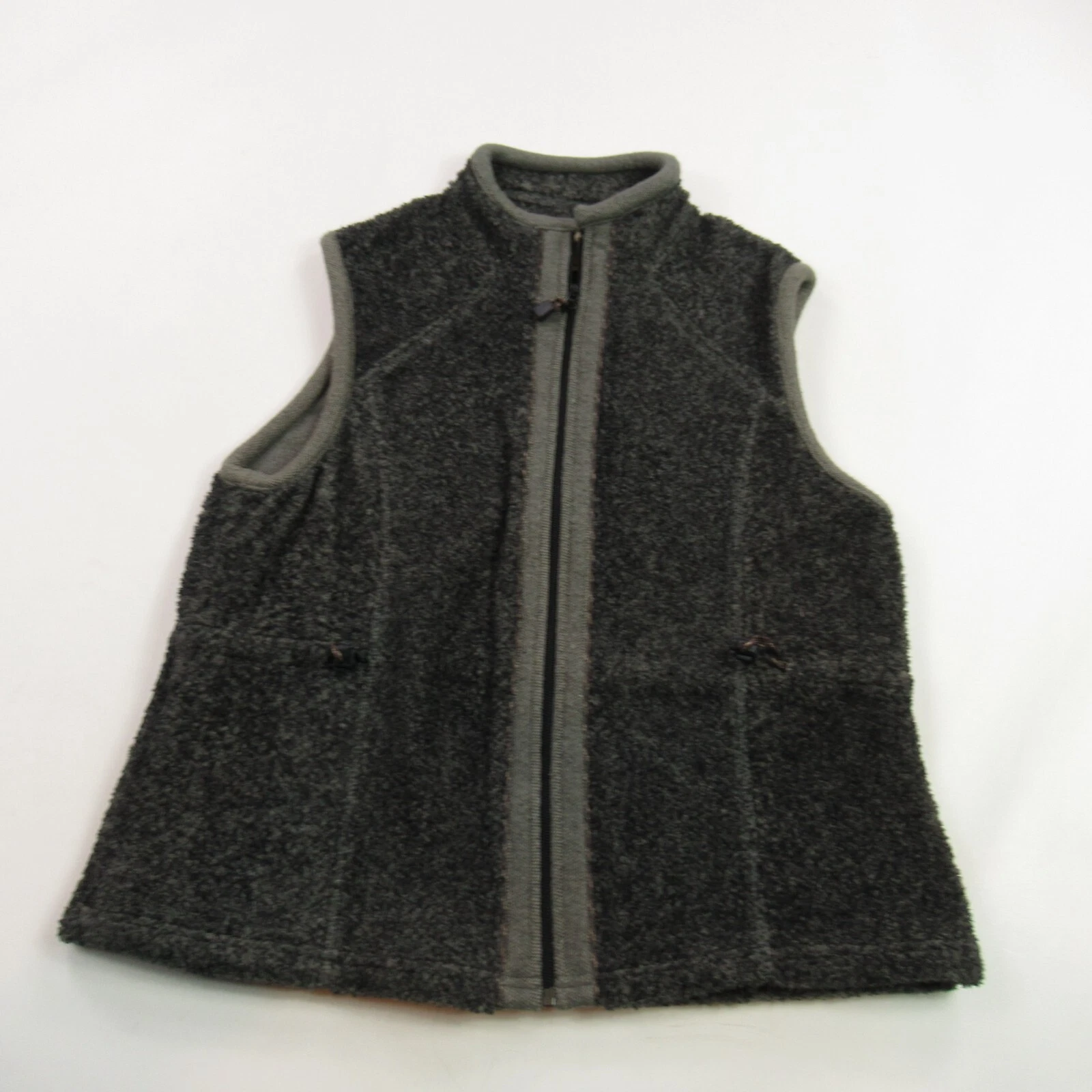 Woolrich Vest Mens Large Sleeveless Full Zip Solid Fleece Casual Outdoors
