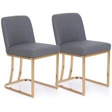 Dining Chairs Set of 2 Modern Counter Height Bar Stools Kitchen Island Barstools