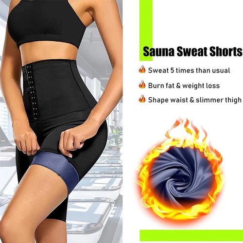 Sauna Leggings für Damen Jogginghose High Waist Kompressionsshorts Abnehmen Hot - Bild 4 von 43
