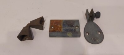 Perko Vintage Brass/Bronze Fluke Type Boat Anchor Chock Set 933F 933S 933B