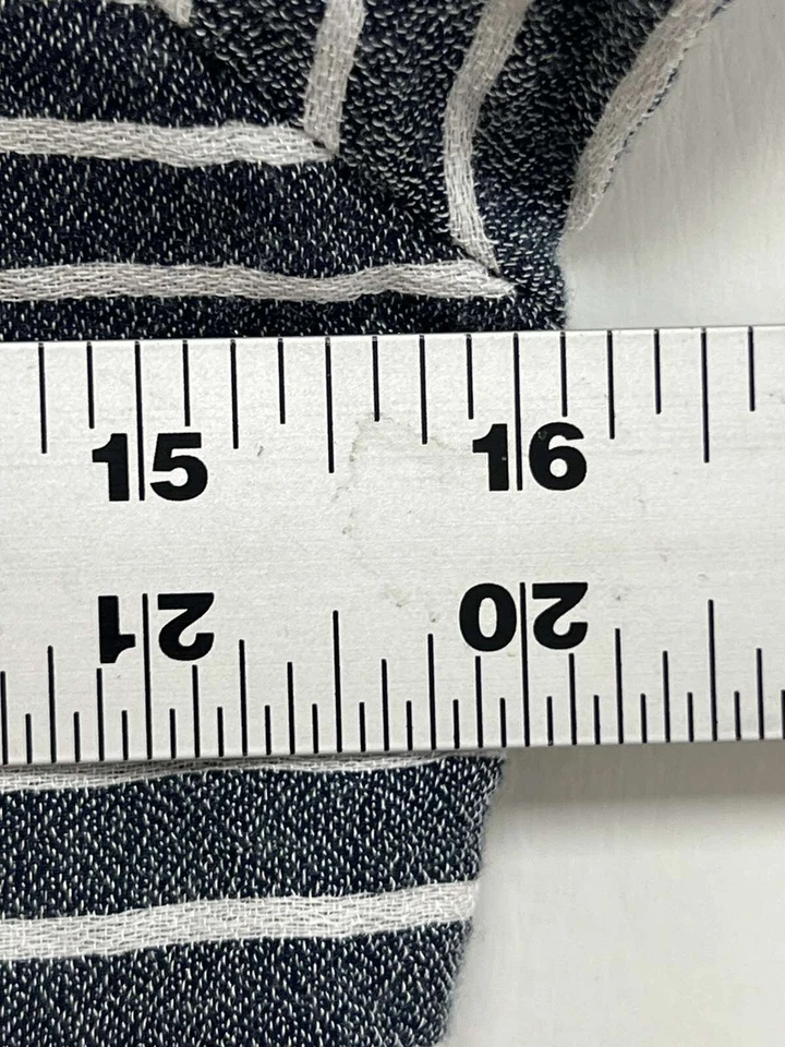 Vestido Roxy Mujer Rayas Espalda Abierta Manga Corta Azul Blanco Pequeño Foto 4 de 4