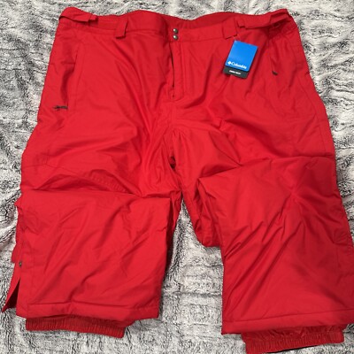 Columbia Bugaboo IV Snow Pants Mens Omni Heat Omni Tech RED- SIZE 4X/R