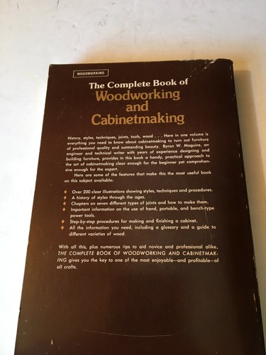 woodworking and cabinetmaking book by Byron W.Maguire one scuff on corner - Picture 3 of 4
