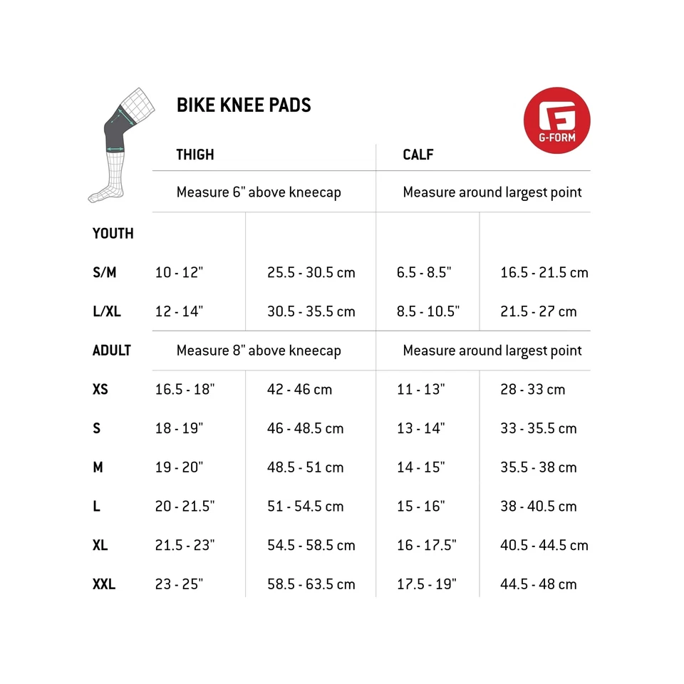 G-Form Pro-X3 Mountain Bike Knee Guards - Knee Pads for Men & Women Black - Image 2 of 4