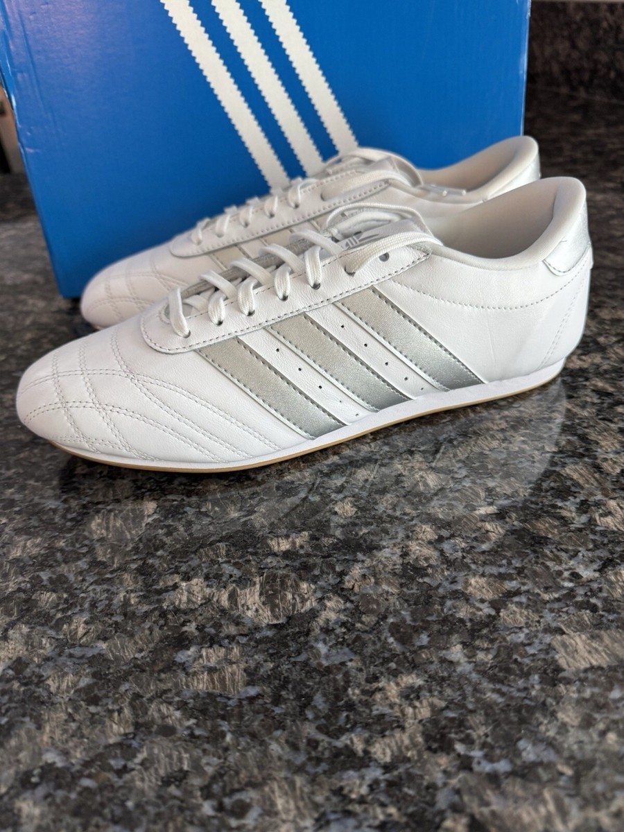 JS1192 adidas Taekwondo Cloud White Silver Metallic Gum (Women's