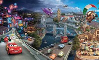 Disney Pixar Cars World Wallpaper Xxl - 368 Cm X 254 Cm (l X A) Disney Pixar Cars World Wallpaper Xxl - 368 Cm X 254 Cm (l X A)