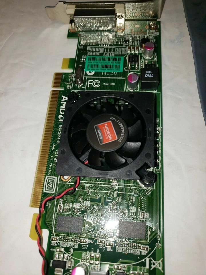Lenovo AMD Radeon HD7350 DVI/Display Port Graphic Card 512MB Pcie - 03T8176 - Image 3 of 3