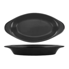 ITI WRO-8-BC 8 oz. Matte Black Oval Welsh Rarebit Baking Dish