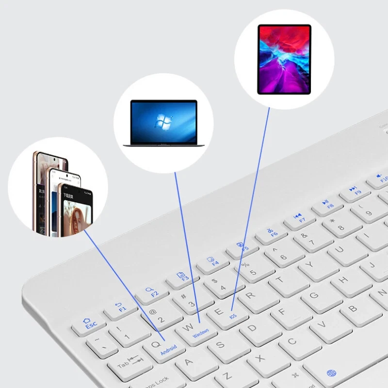 Teclado magnético para tableta de 10 pulgadas para iPad 2024 10.9 11 10.2 teclados Bluetooth Foto 4 de 4