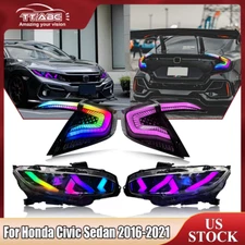 For Honda Civic Sedan 2016-2021 Headlights & Tail Lights Full LED Lamp Assembly