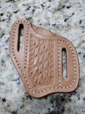 Handmade Leather Pancake Knife Sheath