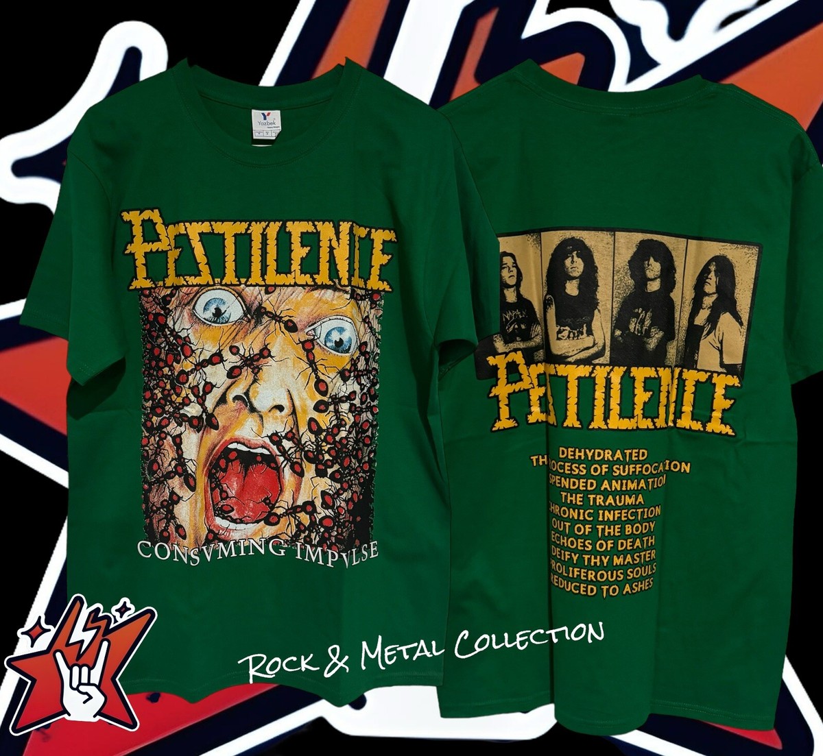 Pestilence Consume Impulse T Shirt New Size XL Asphyx