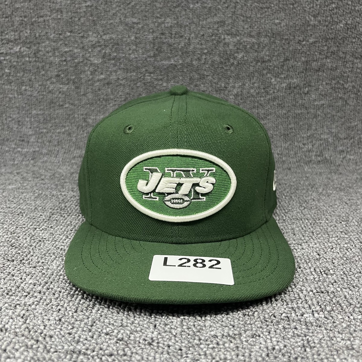 New Era 59FIFTY New York Jets Fitted Hat Green Oval Patch Logo NFL Shield Kids 6