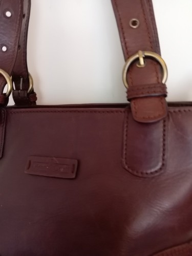 GIANNI CONTI Tan Shoulder Bag Quality Italian Leather Handbag. - Picture 8 of 14