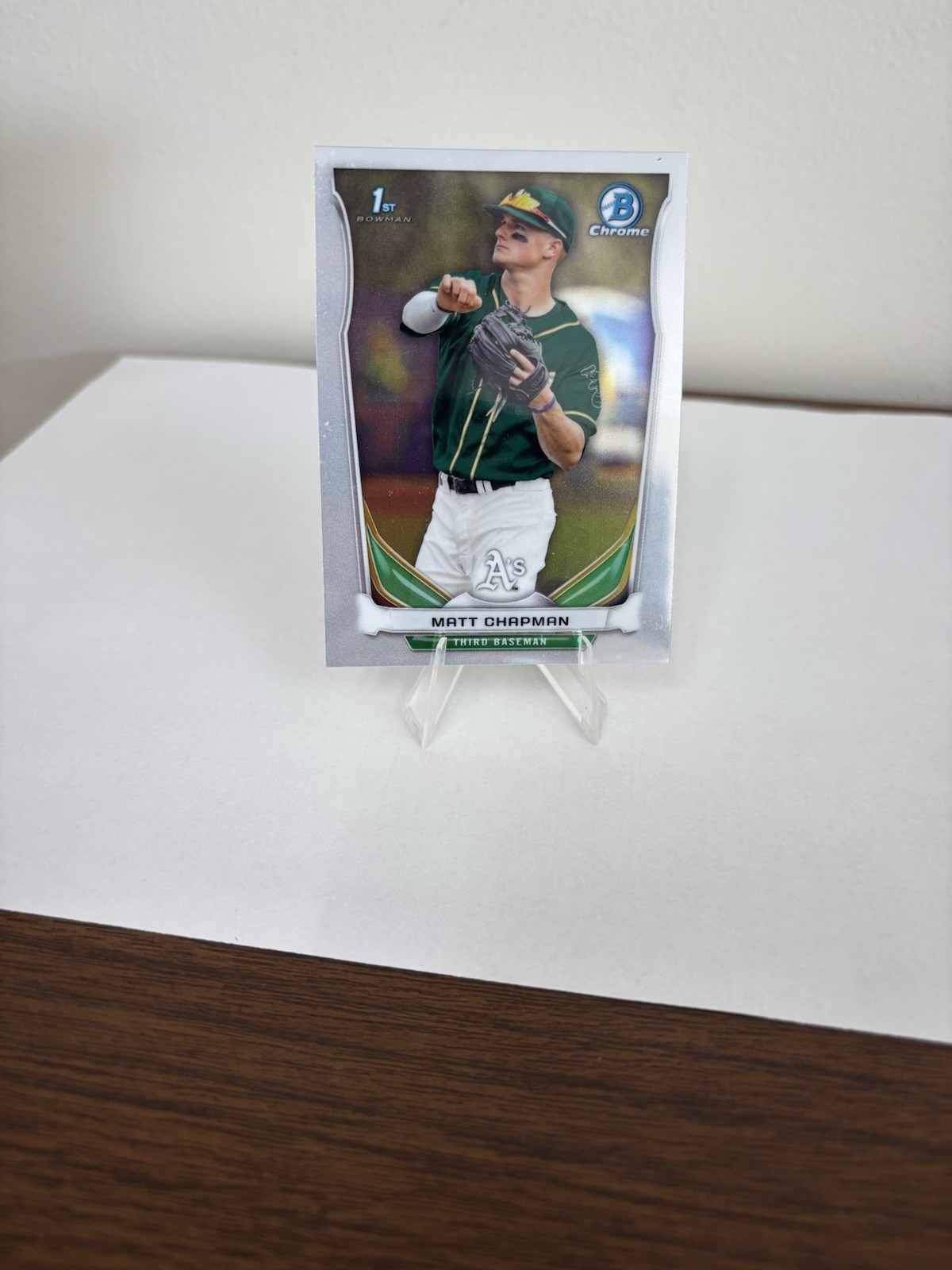 2014 1st Bowman Chrome Draft Matt Chapman Base RC #CDP21