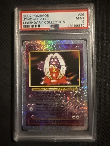 2002 POKEMON LEGENDARY COLL. #26 JYNX-REVERSE FOIL PSA 9