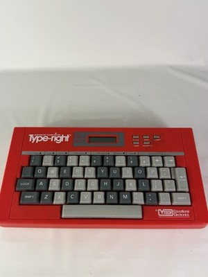 Vintage VTech Type-right Typing Game Interactive Teaching Machine 1985 WORKS