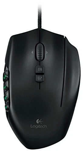 Logitech G600 MMO Gaming Mouse  RGB Backlit  20 Programmable Buttons  Black - Image 2 of 4