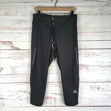 Adidas Womens L Own The Run High Waisted 3/4 Aeroready Crop Leggings Gym Fitness