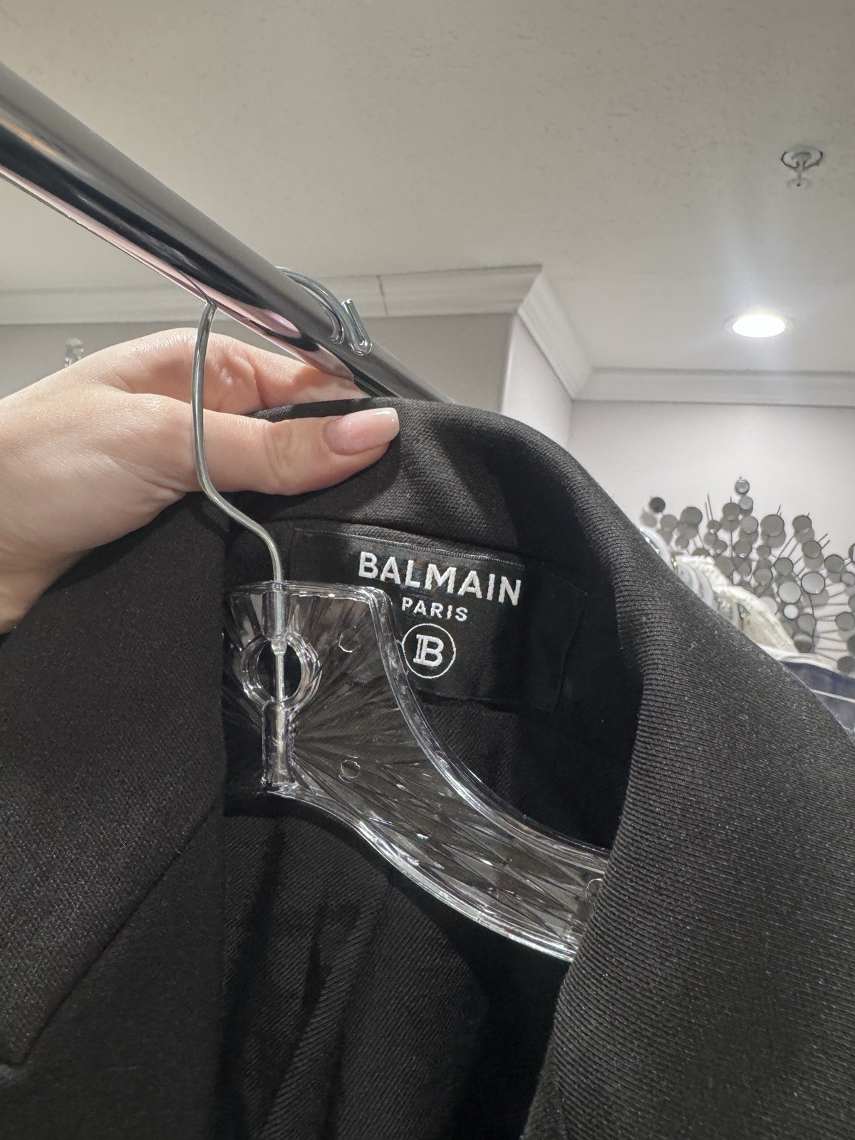 Balmain Single Breasted Black Single Button Blaze… - image 4