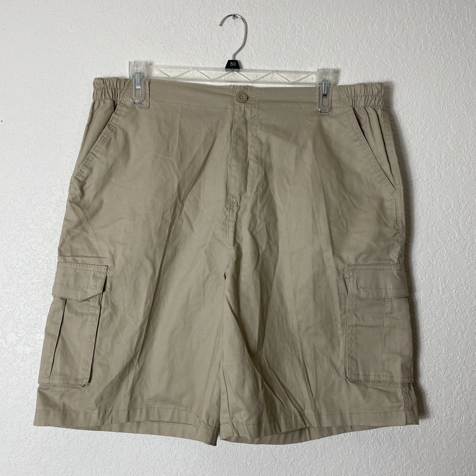High Surf Khaki Shorts Mens Size 38/40 Cargo Pockets Sand New With Tags