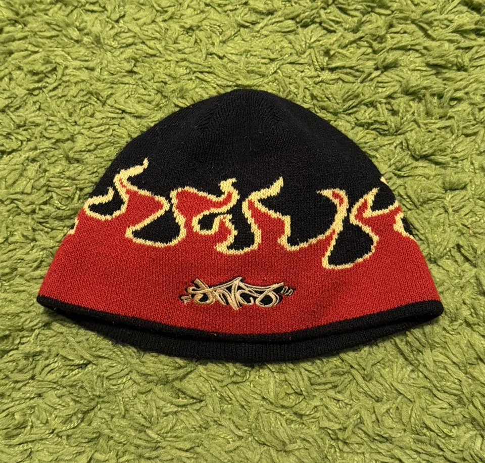 Gorro vintage RARO AÑOS 90 Y2K logotipo JNCO llama Foto 2 de 4