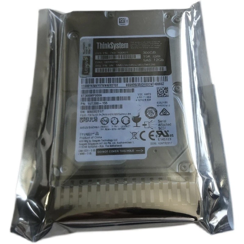 LENOVO 300GB ThinkSystem 00YK010 7XB7A00021 15K 2.5" SAS 12Gb TS 512e Server HDD - Image 2 of 4