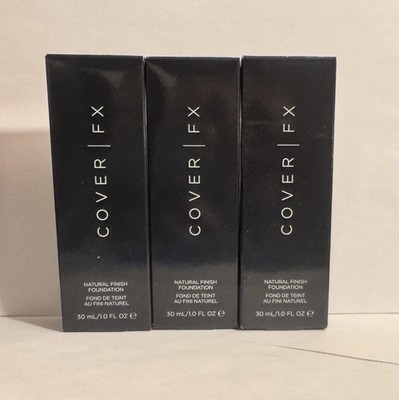 (Lot of 3) Cover FX Natural Finish Foundation ~ G 100 ~ 30 ml / 1.0 oz  BNIB
