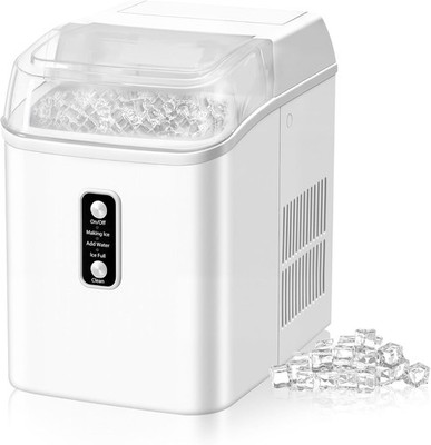 Nugget Ice Maker Portable Ice Machine Countertop Ready in 6 Min 1.55L Water Tank