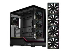 DIYPC IDX5-BK-ARGB Black Dual USB3.0/ 1 x Type C Tempered Glass ATX Gaming