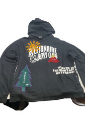 Billionaire Boys Club BB Peak Hoodie Mens 2XL Black Graphic Print Relaxed Fit